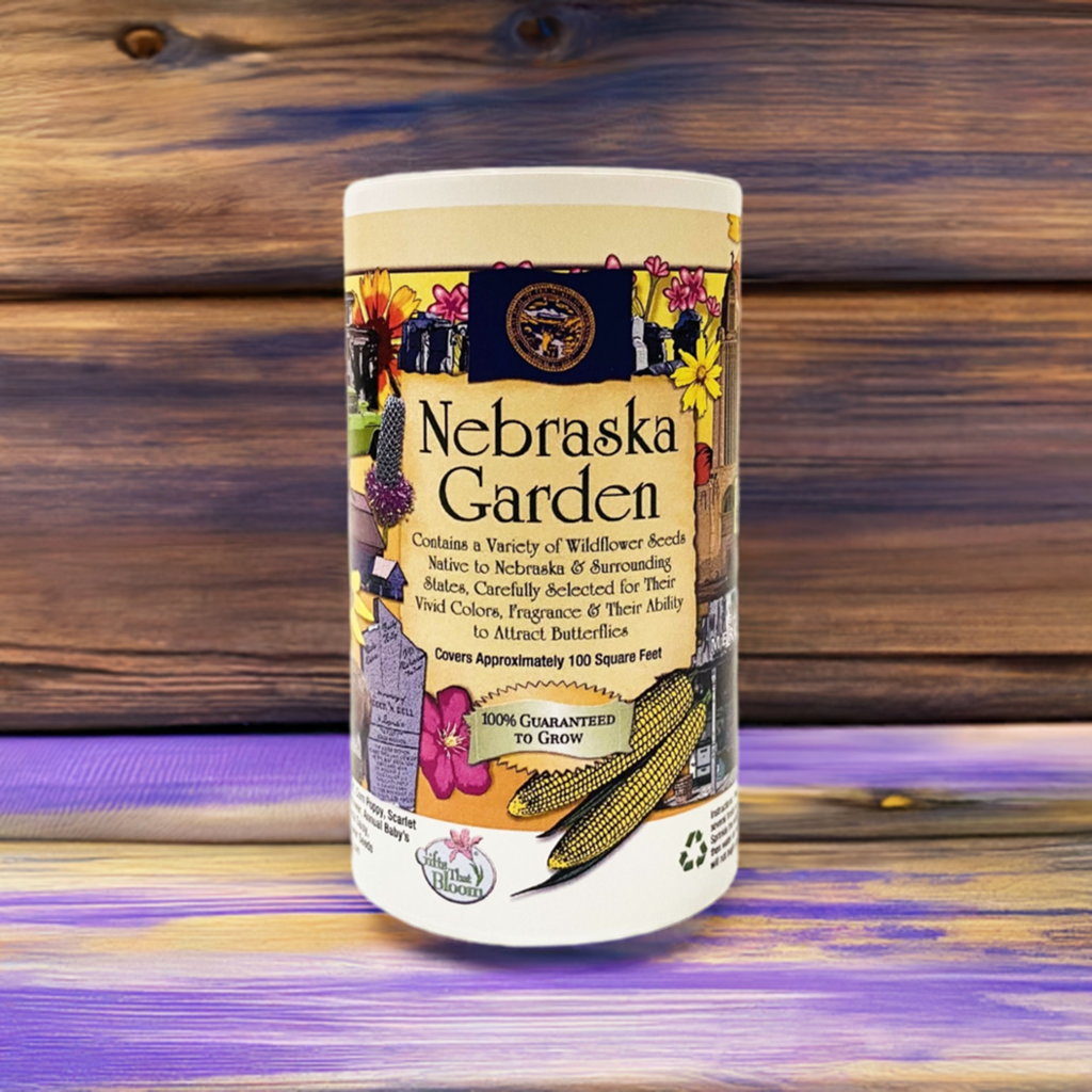 nebraska wildflower seeds Gifts That Bloom Nebraskash Nebraska Garden Shaker Can, Size: 4.25