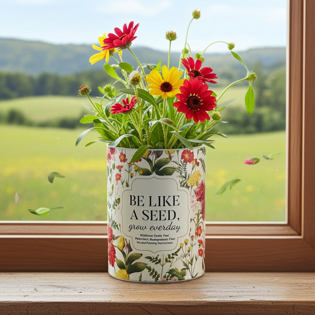 Be Like a Seed, Grow Everyday Garden Grocan Seed Kit