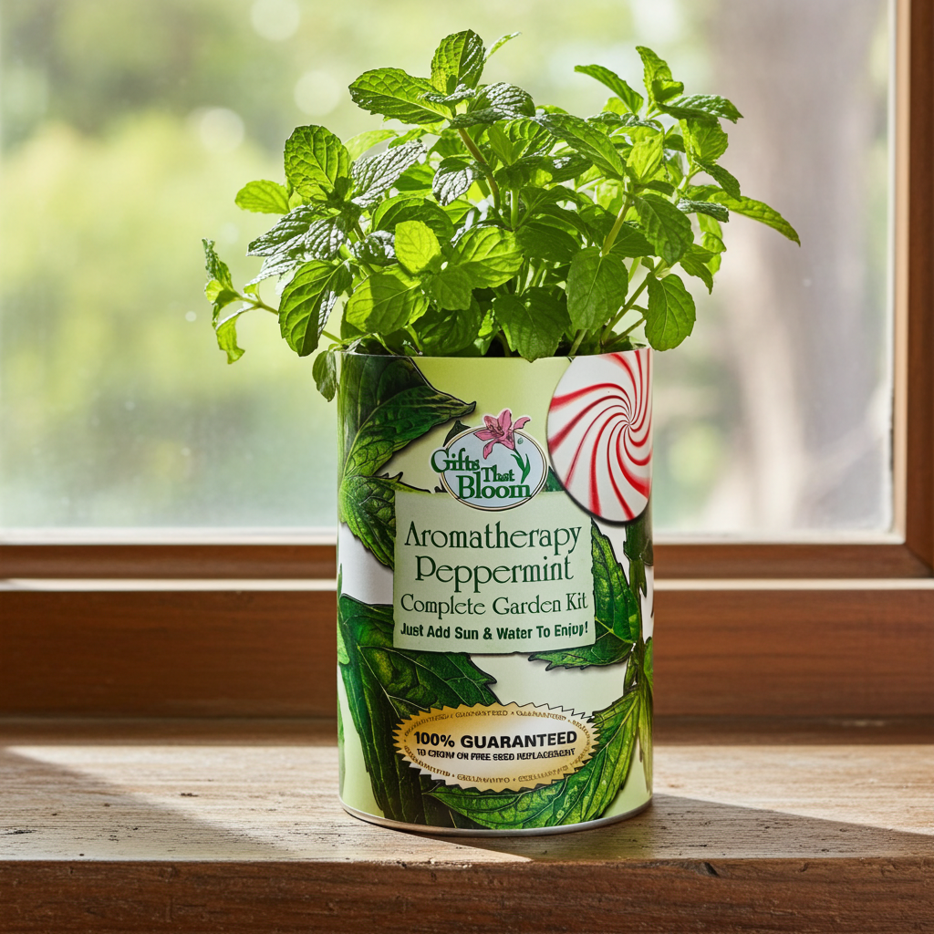 Aromatherapy Peppermint Garden Grocan Seed Kit