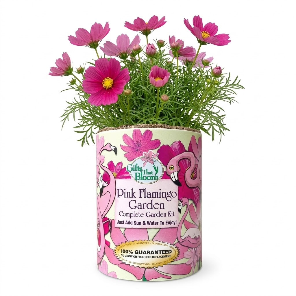 Pink Flamingo Garden Grocan Seed Kit