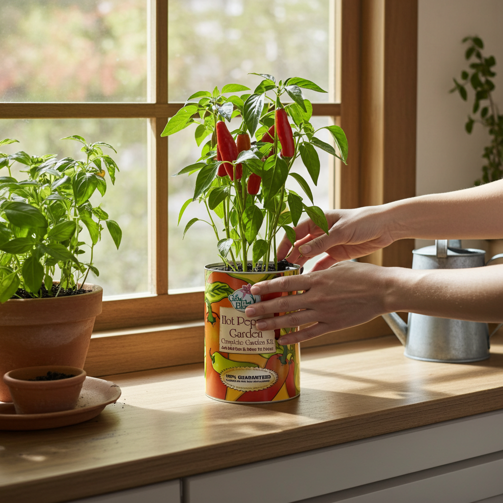 Hot Pepper Garden Grocan Seed Kit