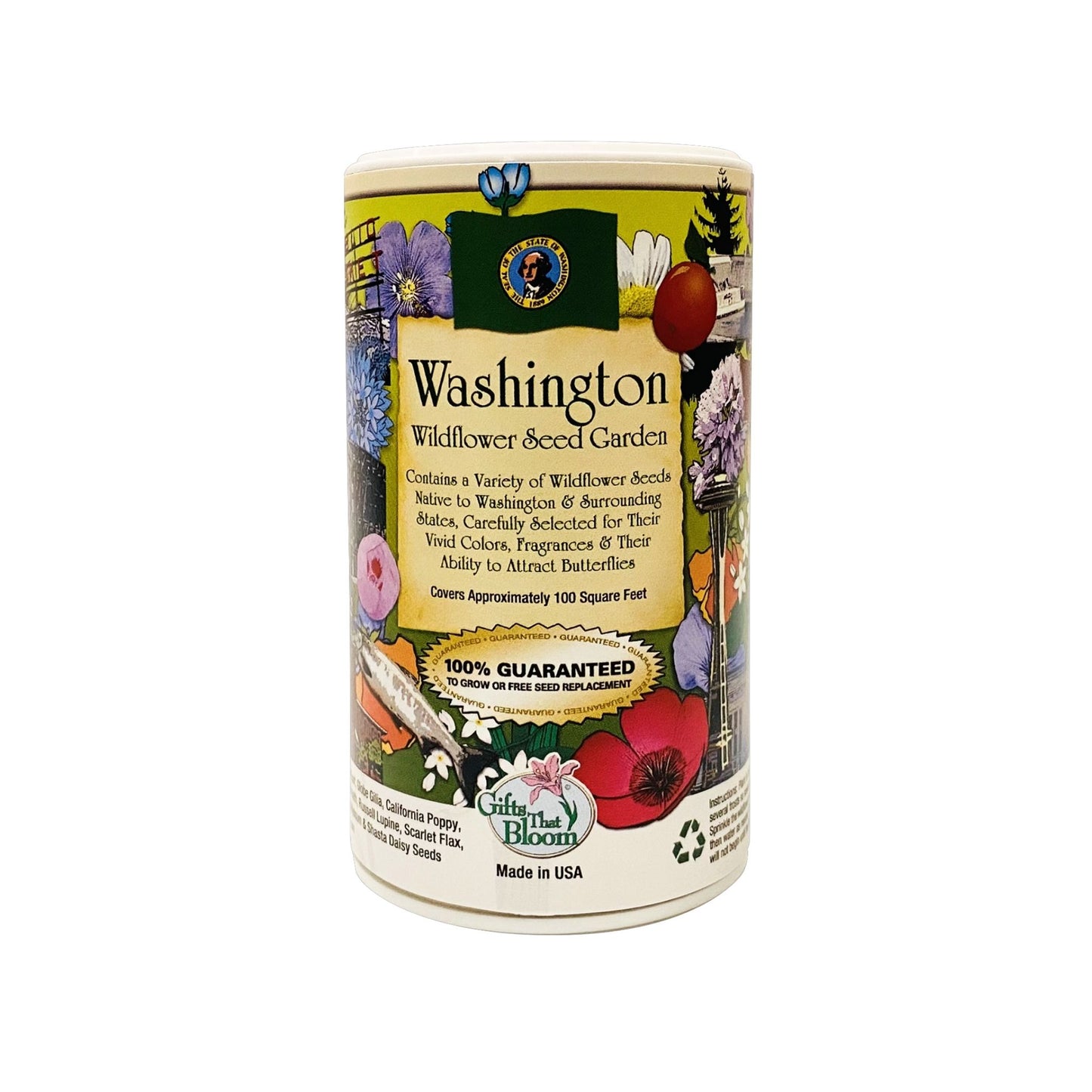 Washington Garden Shaker Can
