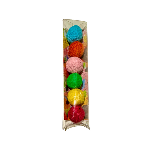 Seed Bombs with Sunflower Background