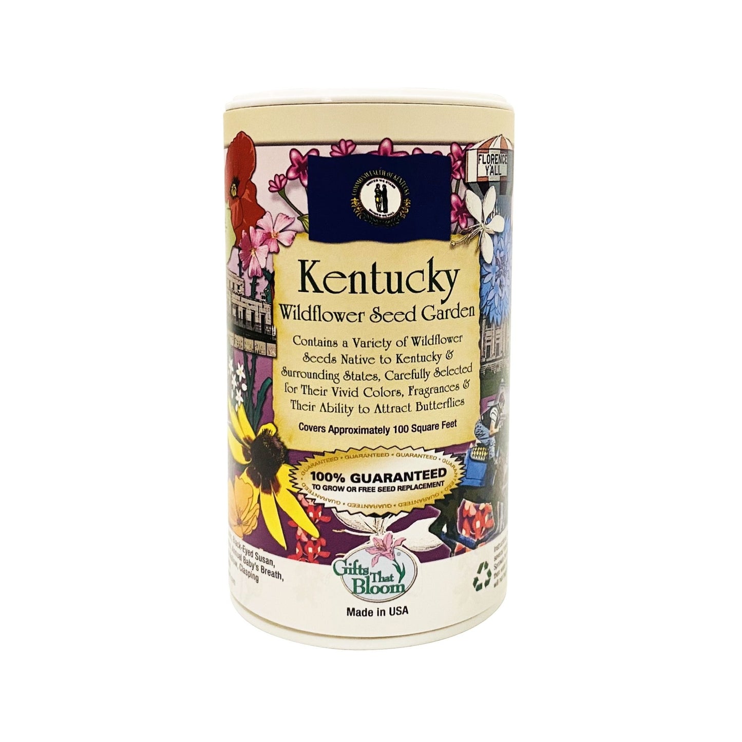 Kentucky Garden Shaker Can