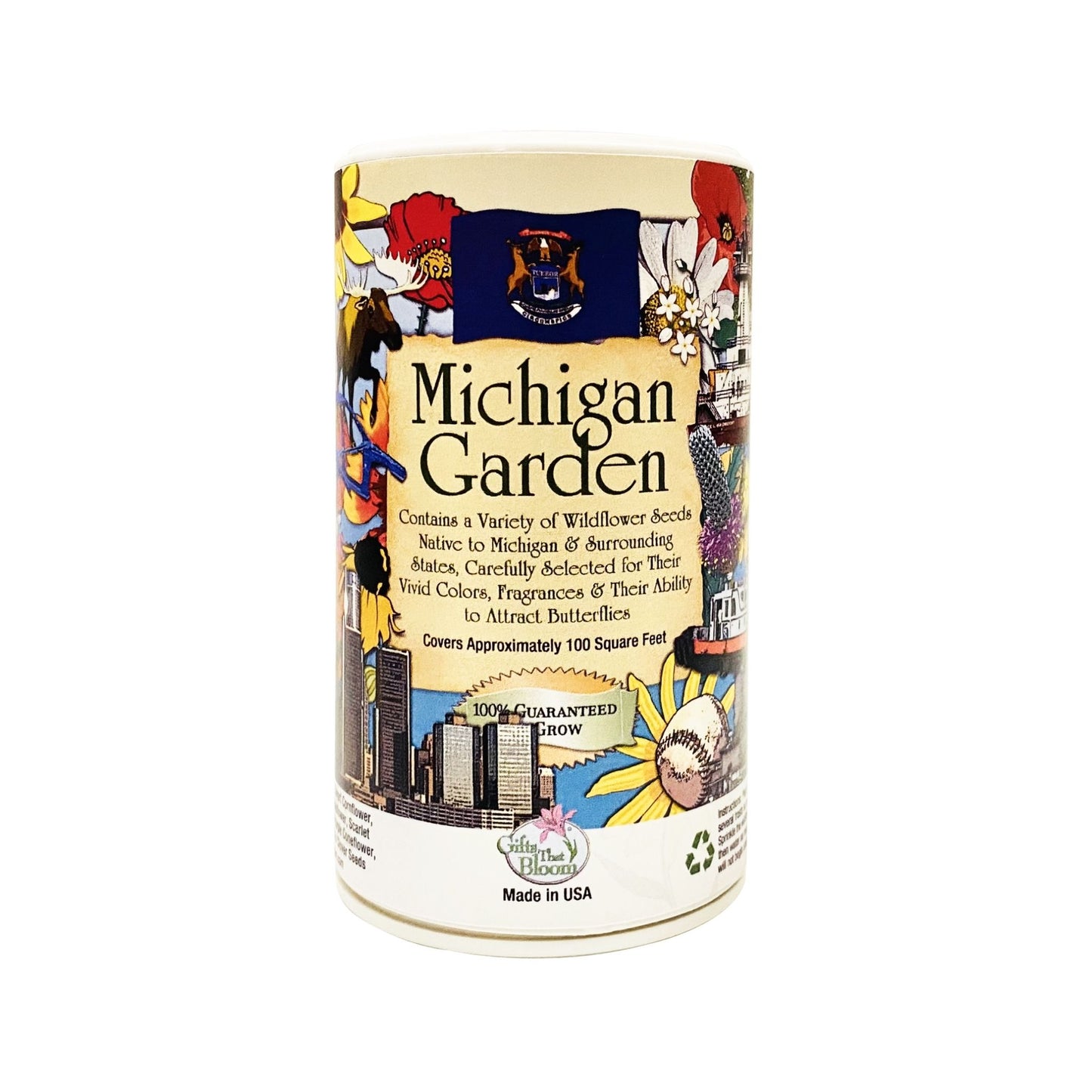 Michigan Garden Shaker Can