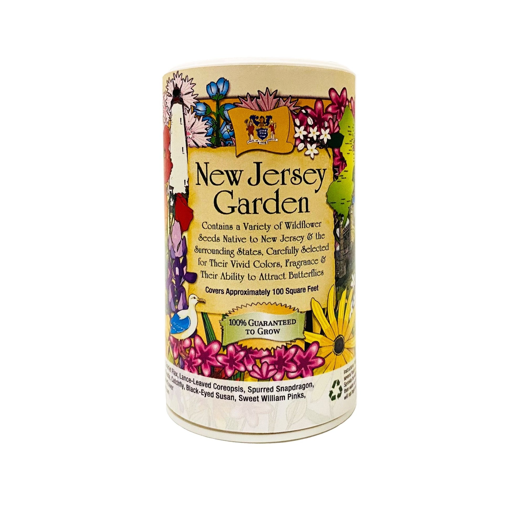 new jersey native wildflower seeds New Jersey Garden Shaker Can