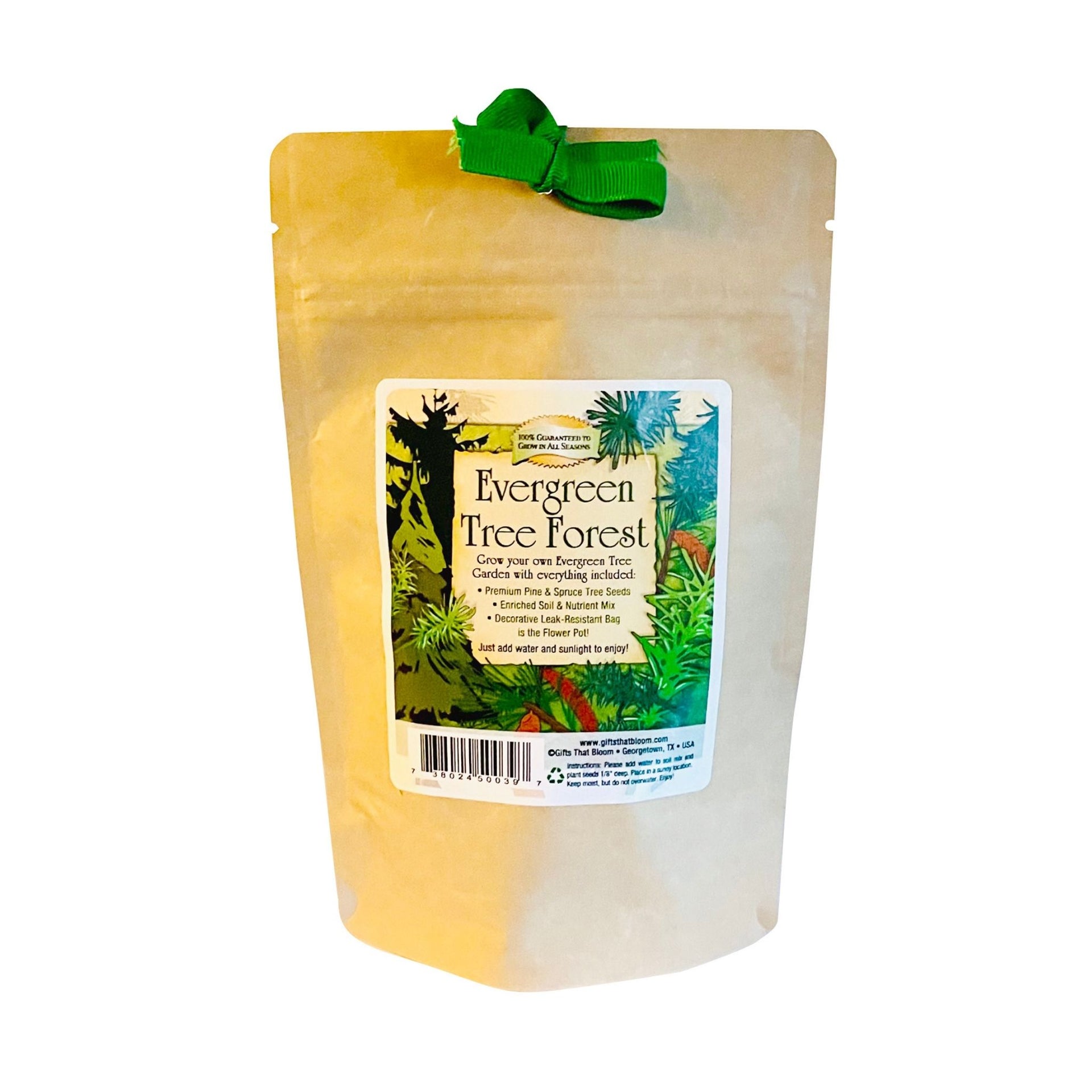plant seeds in a bag Evergreen Tree Garden Grobag Seed Kit – Gifts That Bloom
